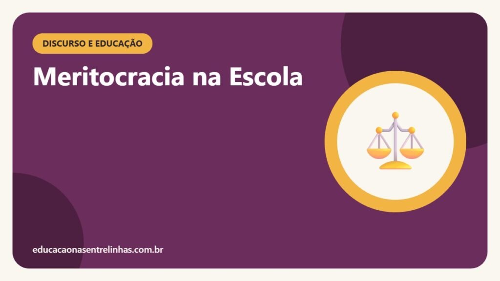Capa do artigo sobre o discurso da meritocracia na escola